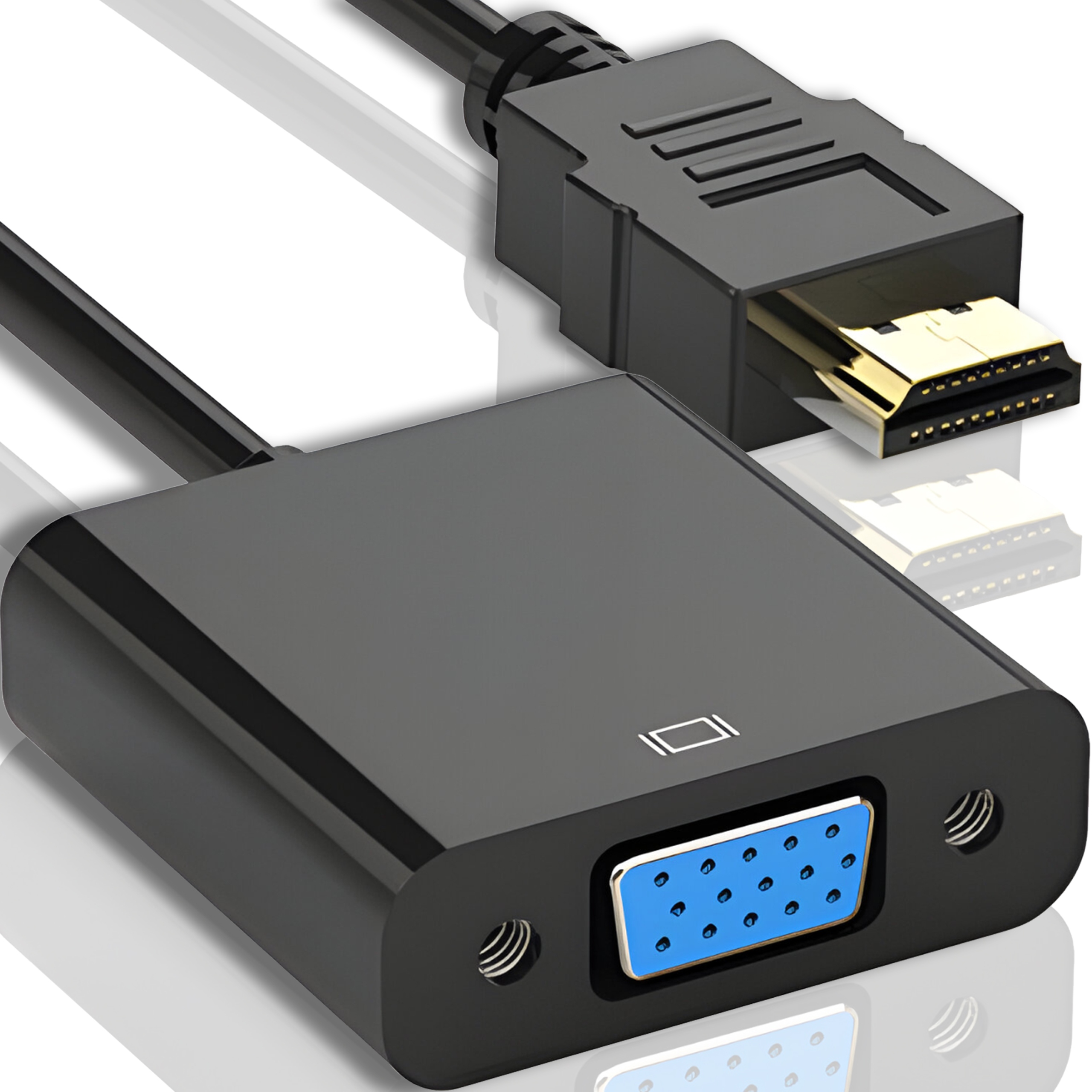 Przejściówka RETOO HDMI do VGA 0,250 m Full HD 1080p