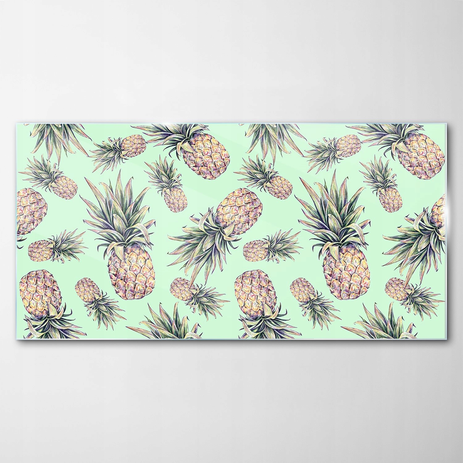 Obraz na skle Dekor Ananás Tropické Ovocie 120x60