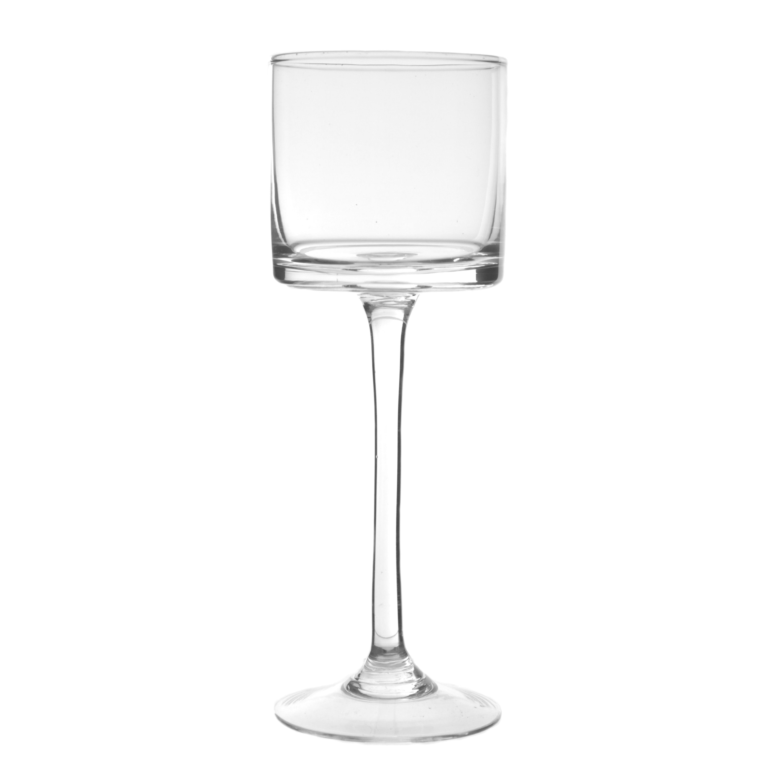 

Szklany Świecznik Na Nóżce 25 cm