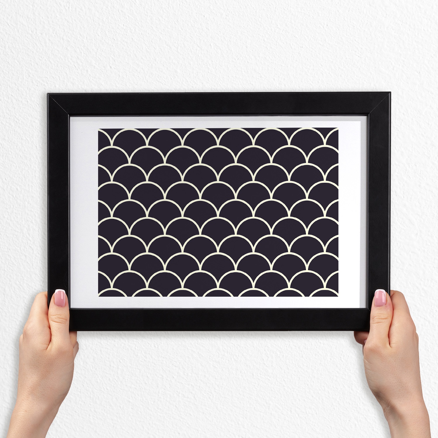 

Nowoczesny foto obraz w ramie Rybie łuski 30x20