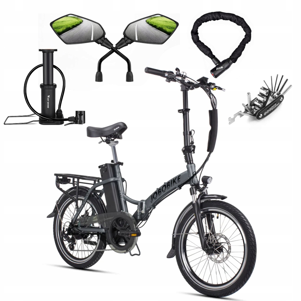 Rower elektryczny składany Jobobike Sam 20' Polski