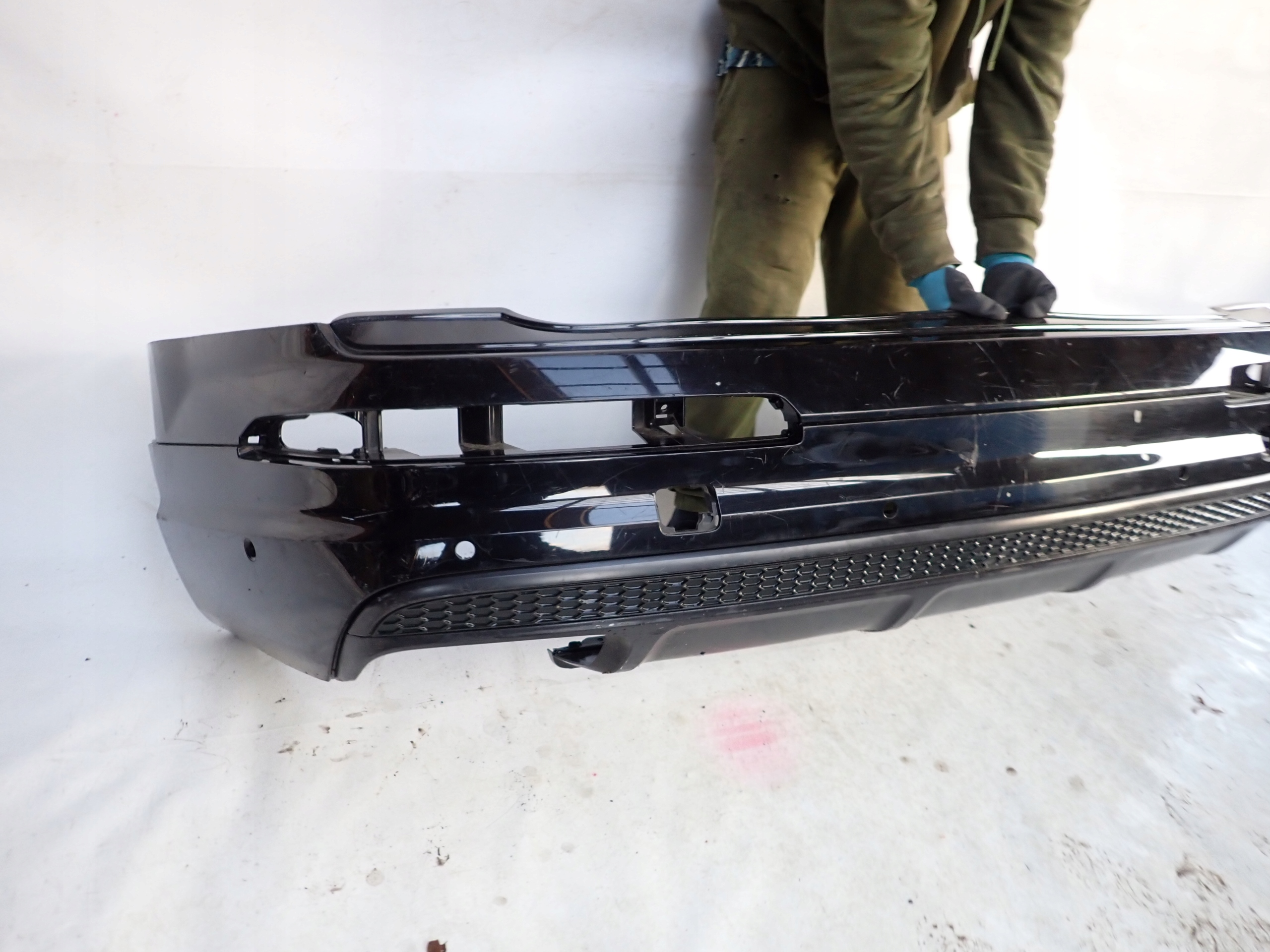 AUDI Q7 II 4M S-LINE 15-19 bumper rear part rear 6XPDC