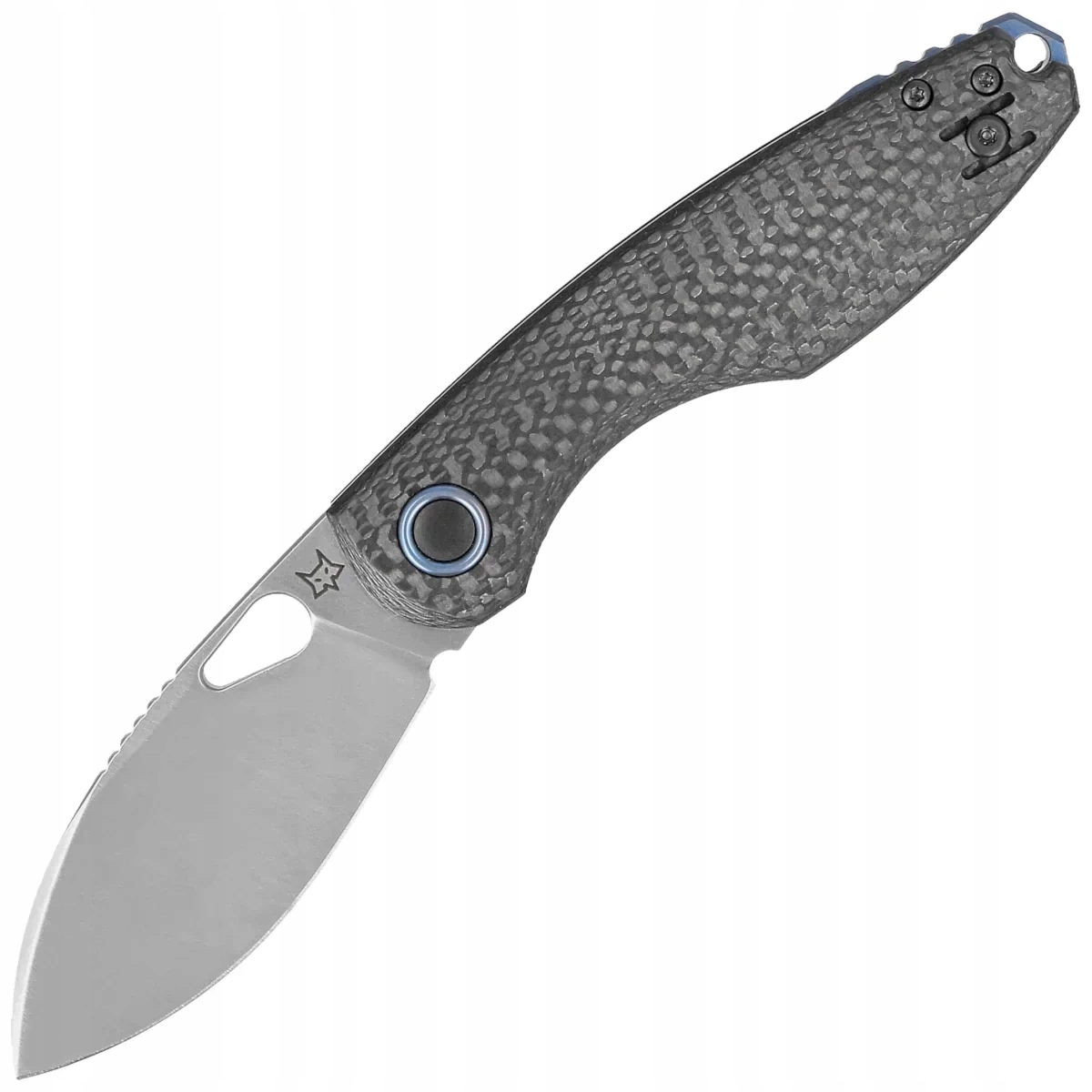 Nůž Fox Chilin Carbon Fiber, Satin M398 od Jesper Voxnæs