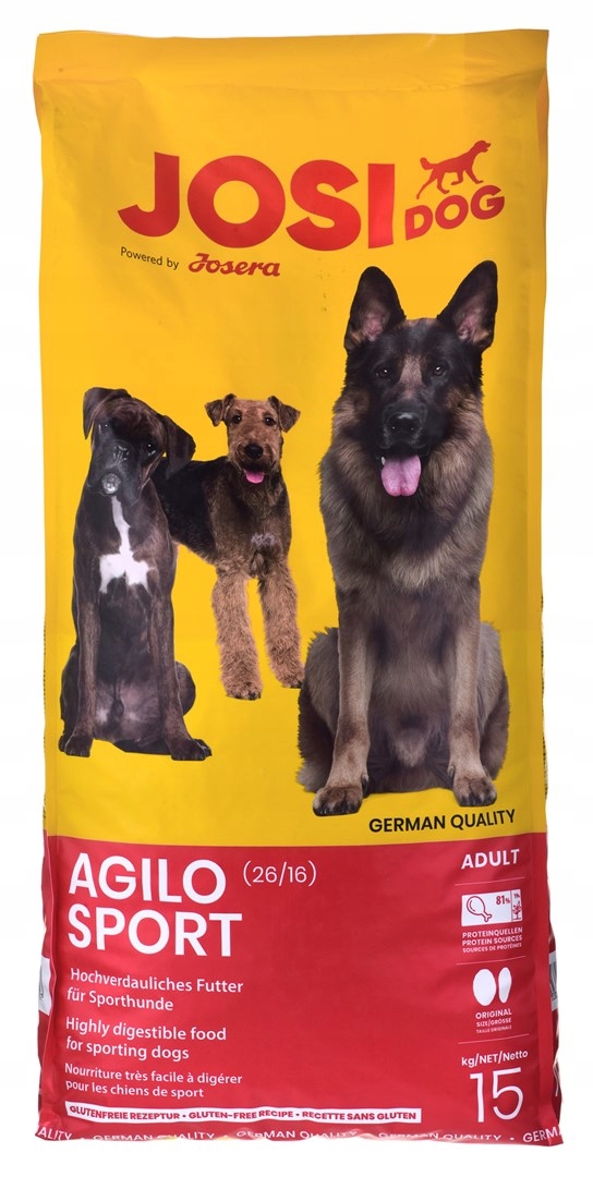 Levně Josera JosiDog Agilo Sport suché krmivo pro psy 15 kg