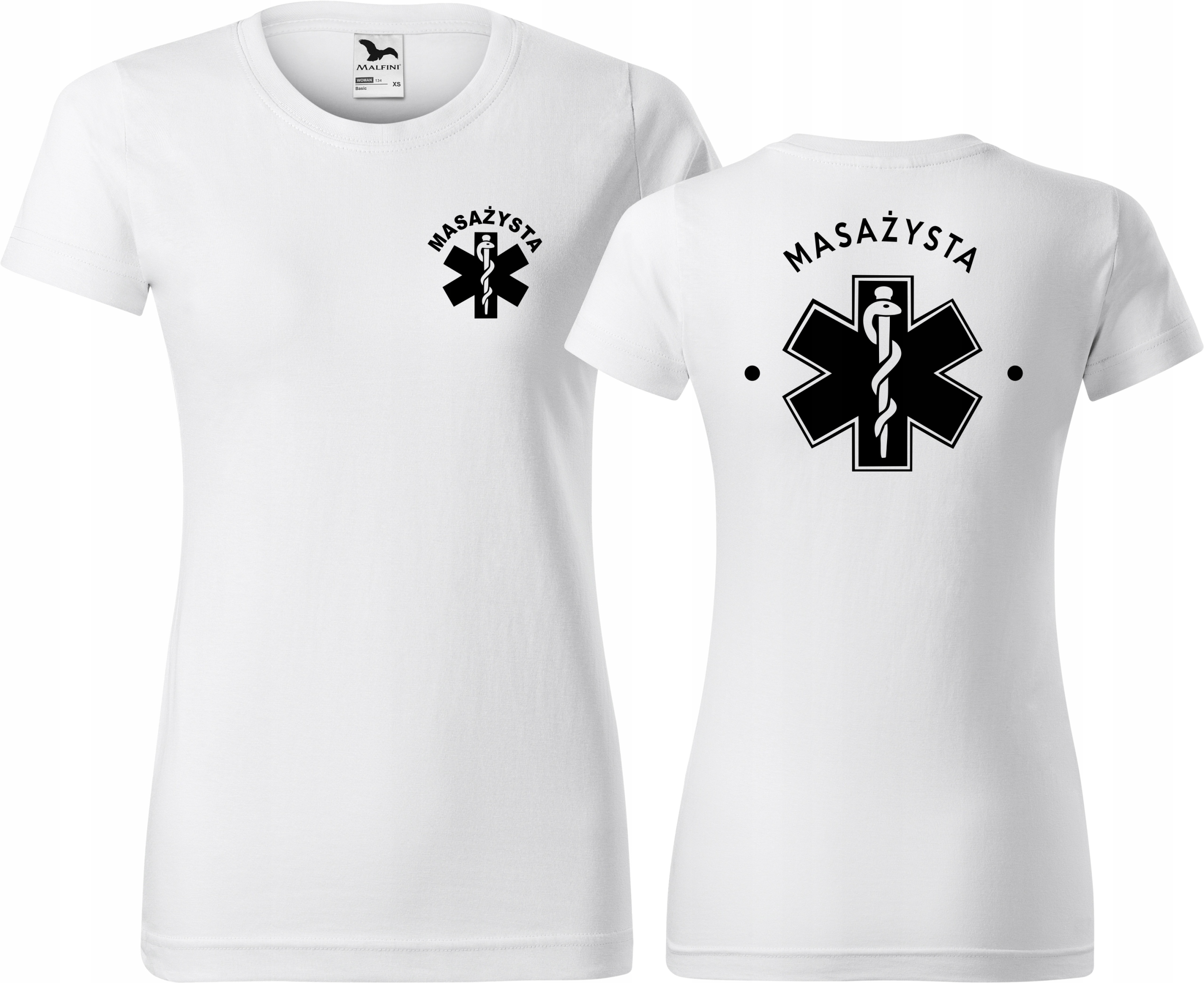 

Damska koszulka medyczna t-shirt Masażysta r.XXL