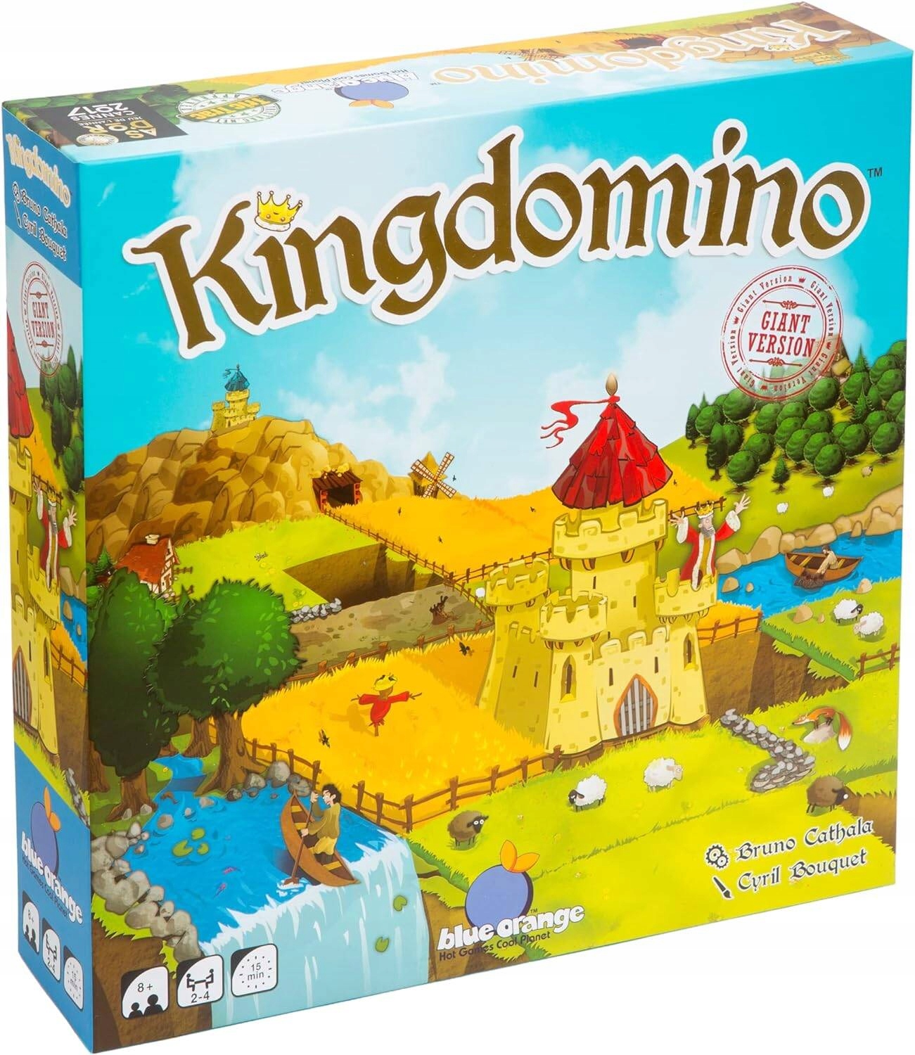 Kingdomino Ogromna wersja XXL gra planszowa strategiczna plenerowa wielka