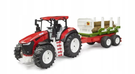 ROADMAX Traktor + przyczepa, 3 pnie drzew