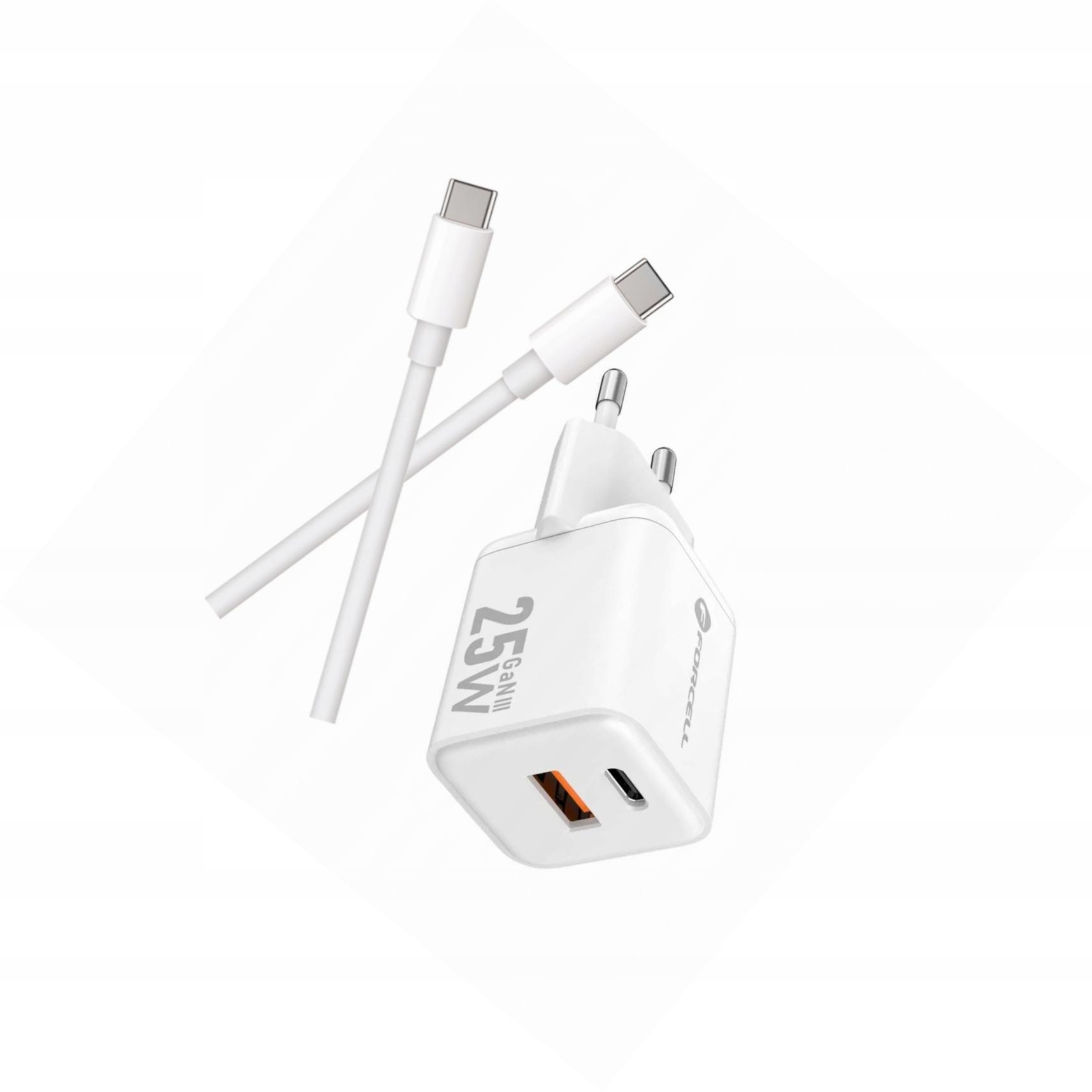 Szybka ładowarka Gan 25W 2 porty z długim kablem Usb-c do Xiaomi Redmi 14C