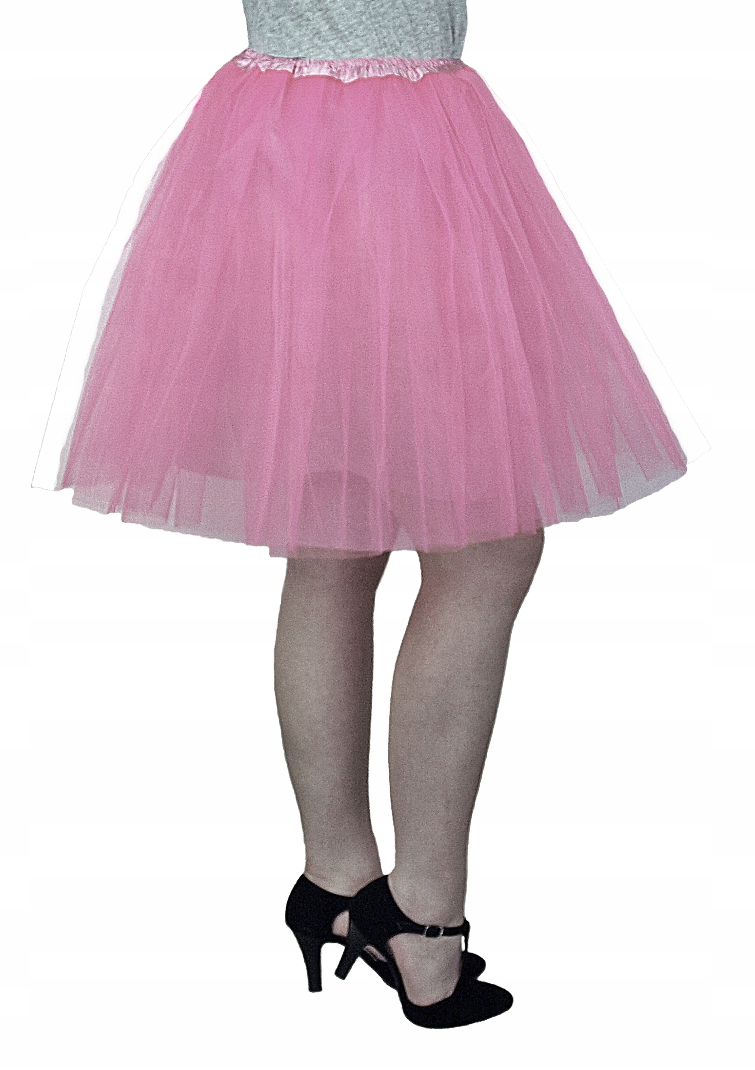 

Spódniczka Tiulowa podszewką Spódnica 50cm j.róż