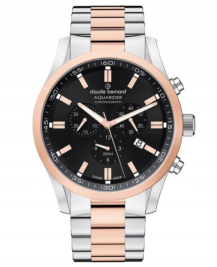 Pánské hodinky Claude Bernard 10222-357RM-NIR Aquarider Chronograph