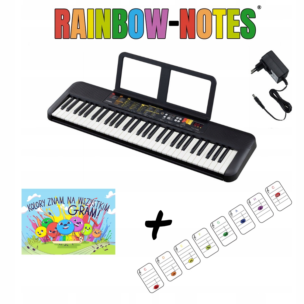 Klávesnice Yamaha PSR-F52 Kniha A Noty Samolepky