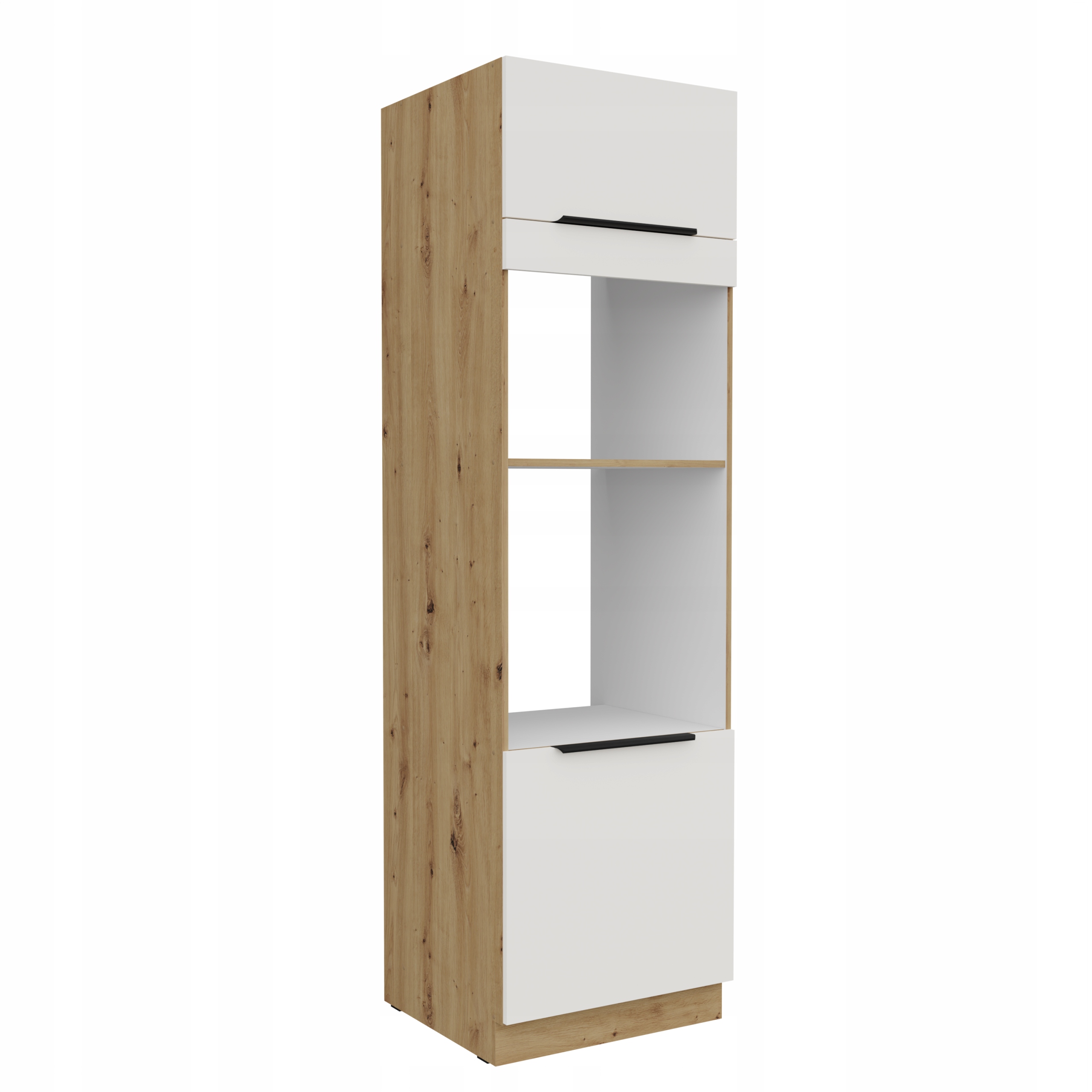 Kuchyňská skříňka 60 Modulo pod troubu a mikrovlnnou troubu bílá Afm sloupek 210