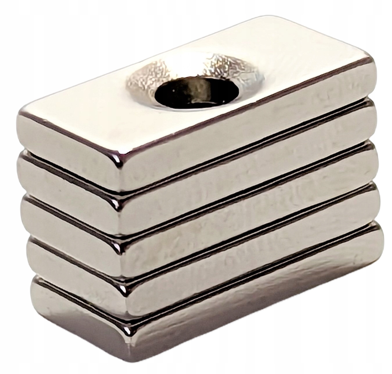 

5x Magnes Neodymowy Z Otworem Pod Wkręt 20x10x3mm