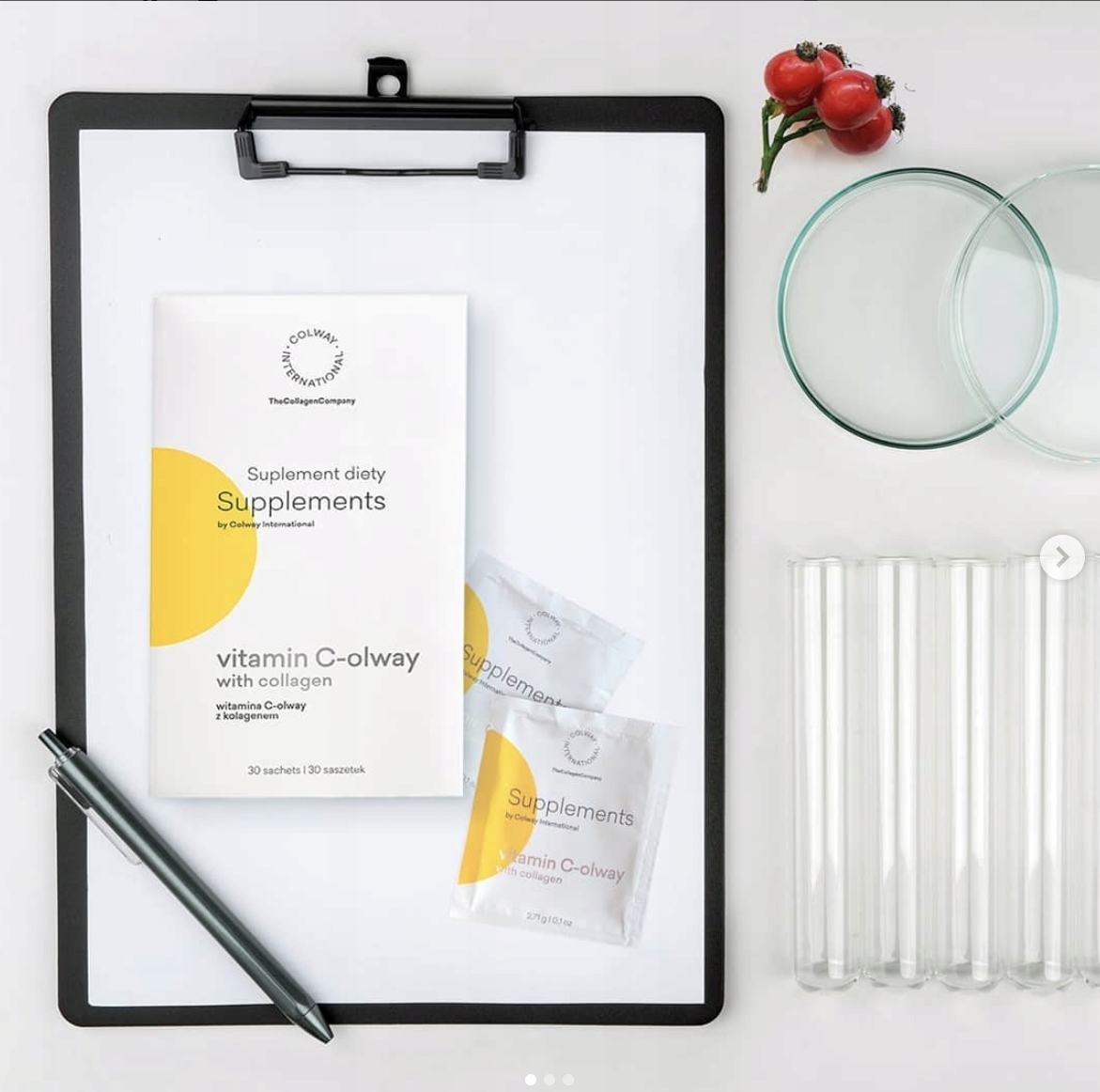 Witamina C + KOLAGEN rybi COLWAY 1 saszetka Postać saszetka