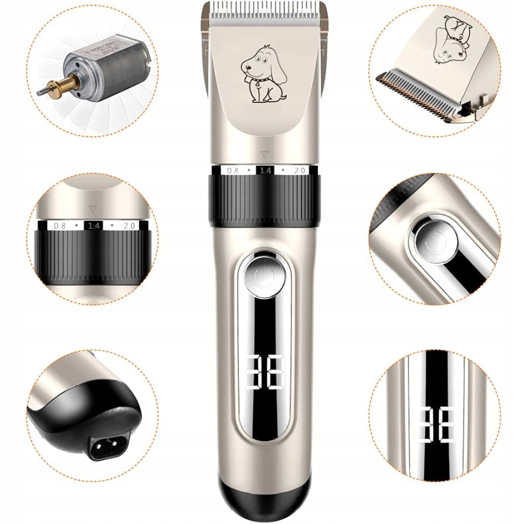 Zastřihovač vlasů Nwouiiay Zastřihovač vlasů pro zvířata holicí strojek pro psy, kočky, vlasy, domácí práce