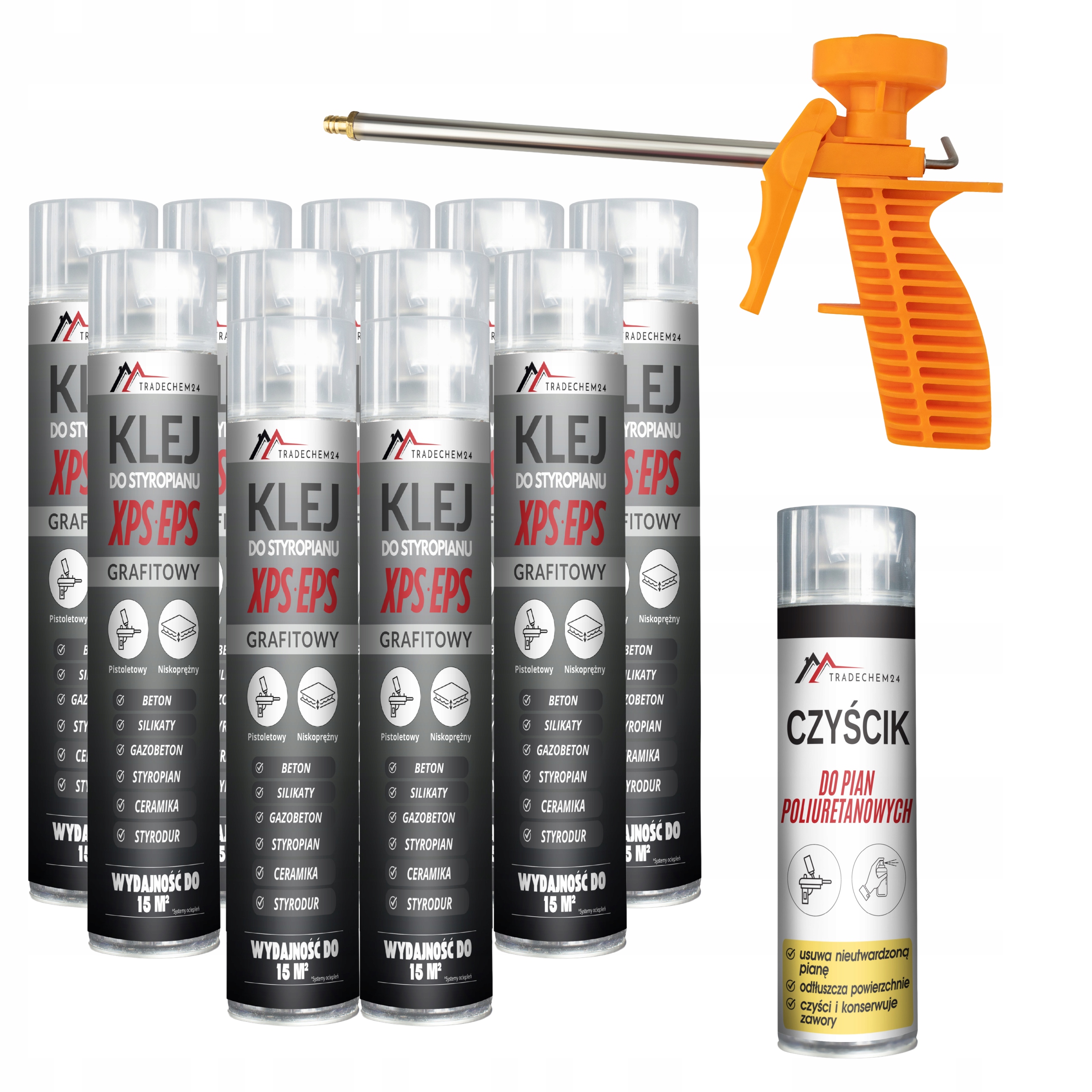 Grafitové Pěnové Lepidlo Na Polystyren Pěna Lepidlo Čistič Pistole