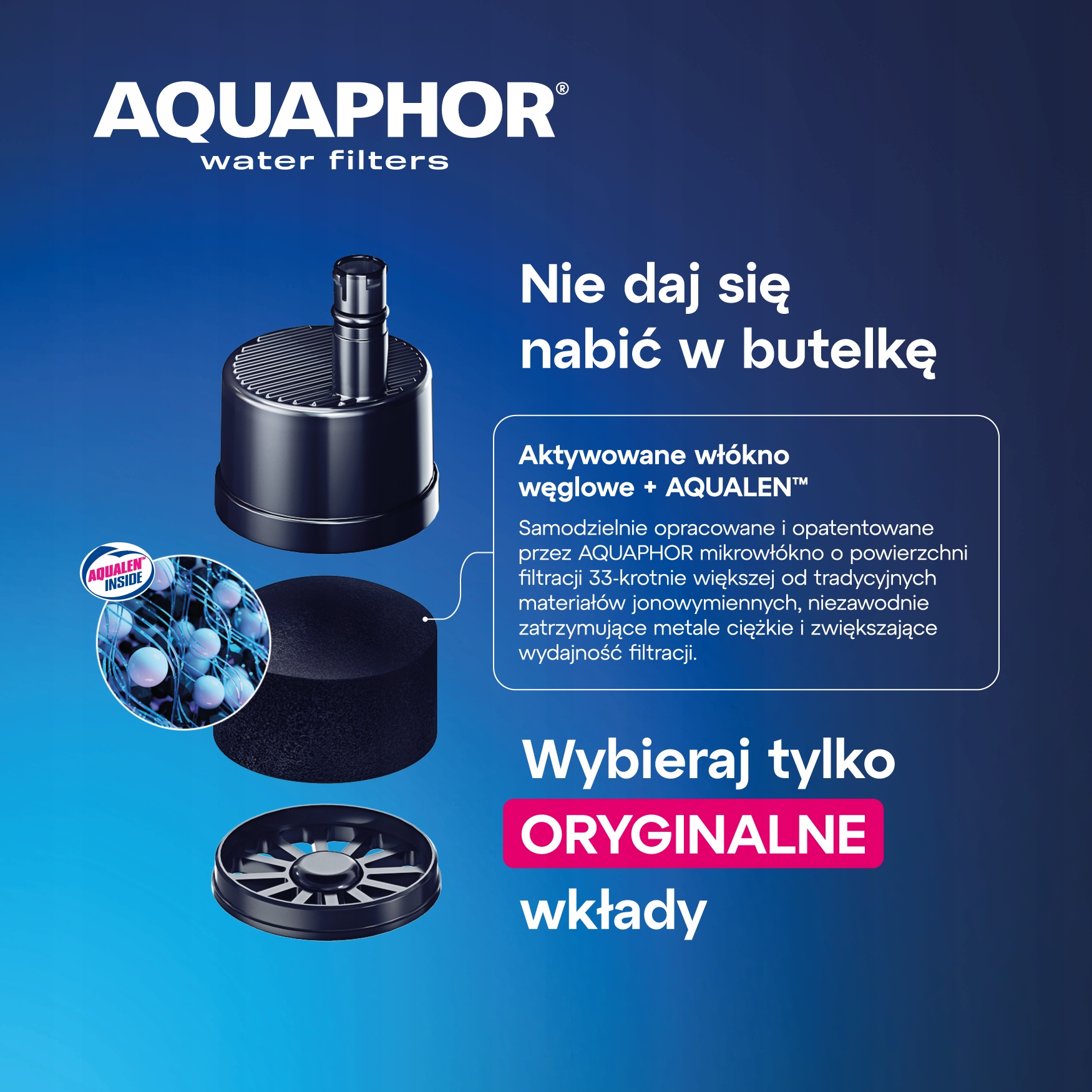 Filtr do butelki Aquaphor City 4 szt Marka Aquaphor