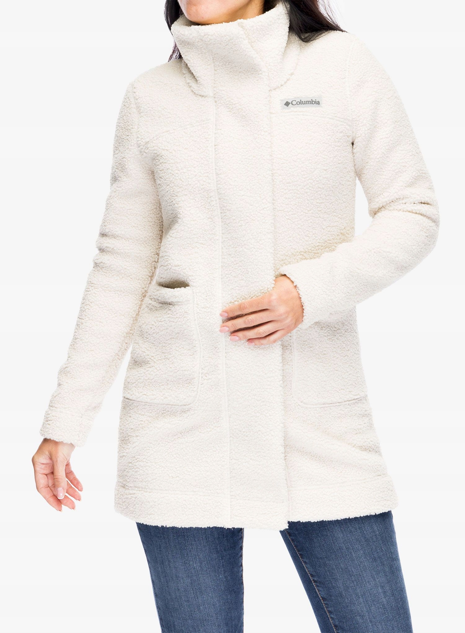 Fleecová Mikina dámský Columbia Panorama Long Jacket tmavě modrý kámen Xs