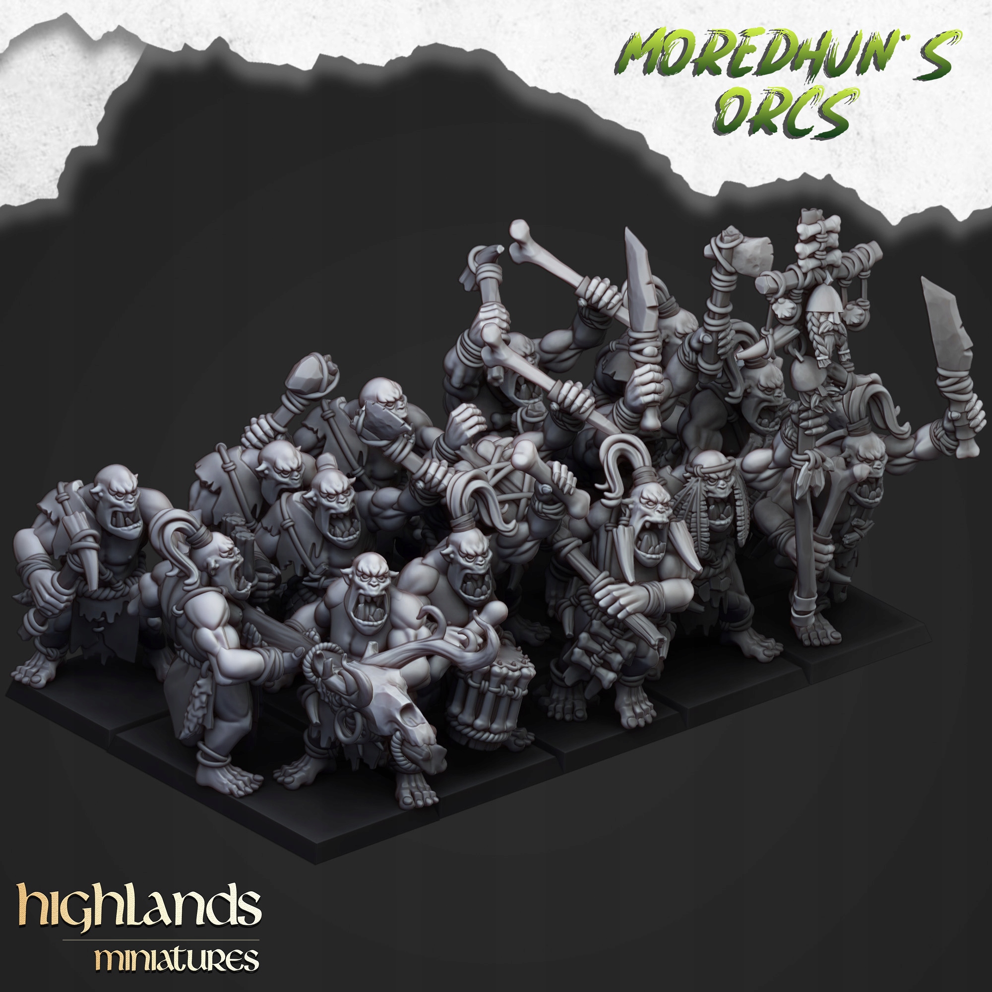 Cave Orcs x5 Highlands Miniatures