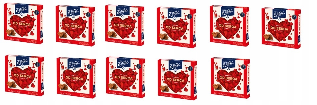 Levně 11 x 117 g Wedel Pralinky od srdce čokoládové Karton