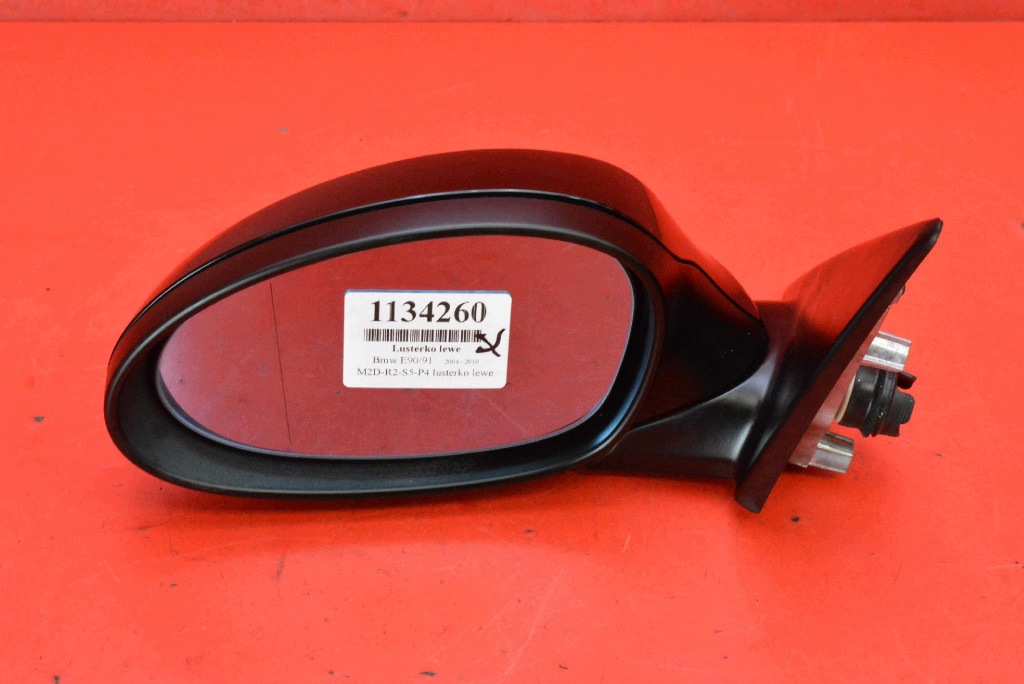 mirror left (668/9) SCHWARZ II EU 7906930 BMW E90 E91 04-08 5 PIN