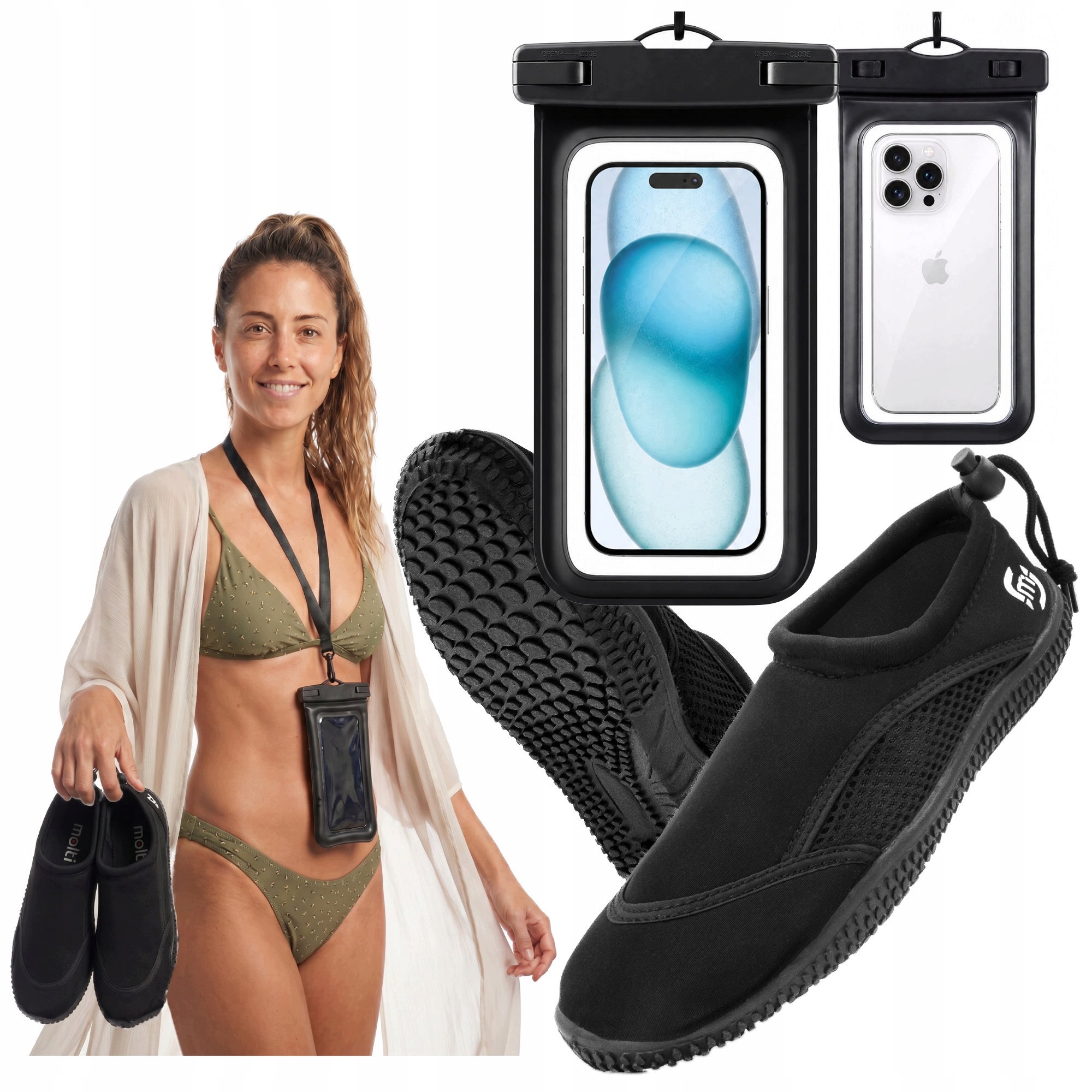 Buty Do Wody jeżowce pływackie Etui Do Telefonu na kajak plażę Sup 38