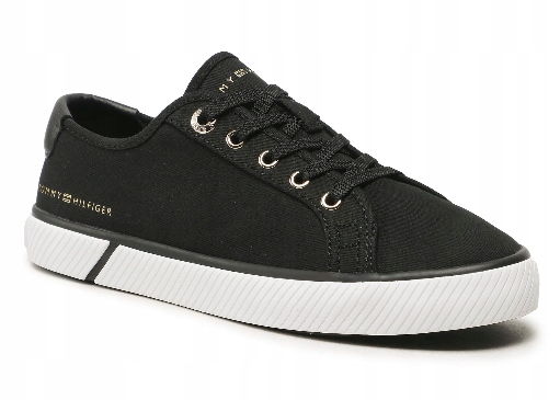 Tommy Hilfiger Dámské Černé Šněrovací Tenisky 39 3 G7 G2*