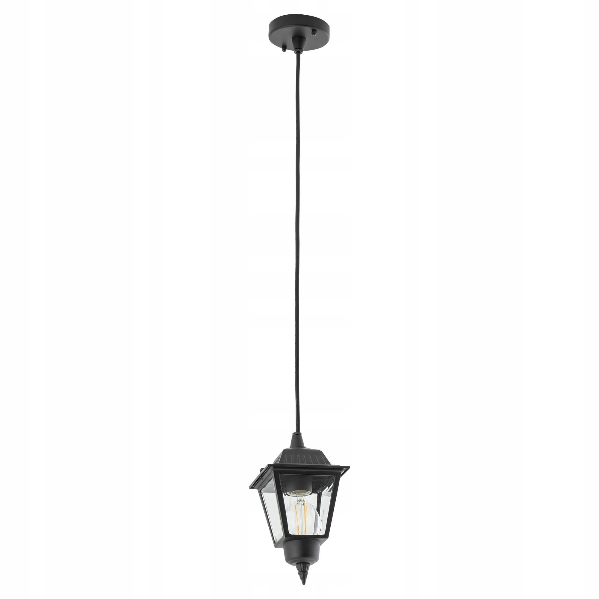 Černá klasická závěsná lampa Nowodvorski