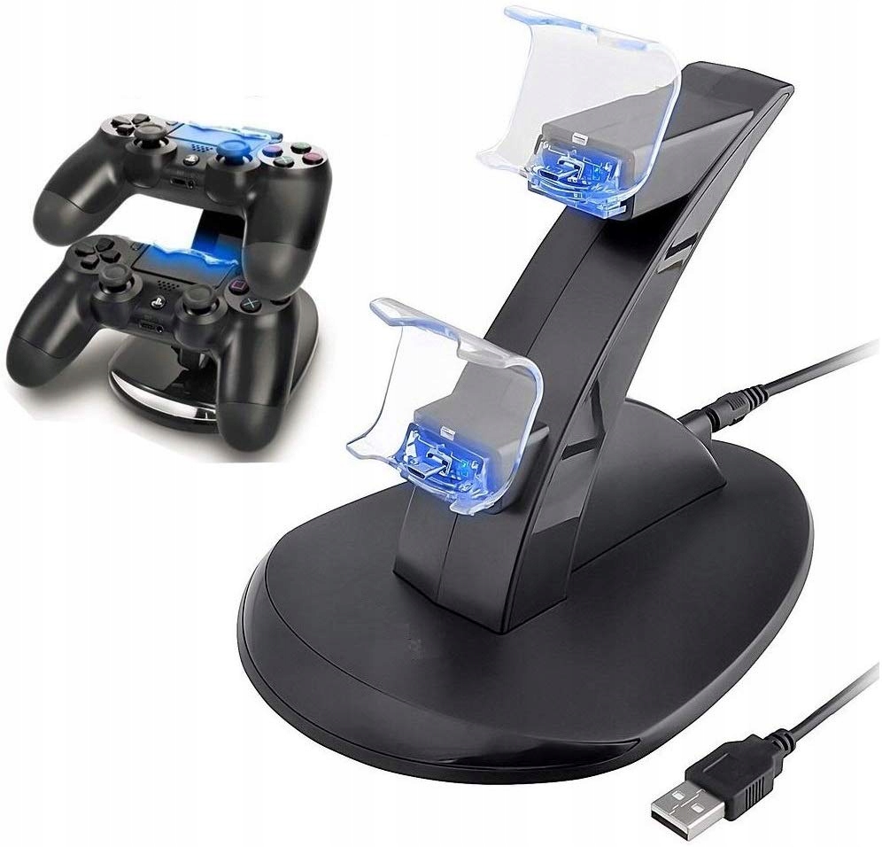 Pad przewodowy Anytech czarny do PlayStation 4