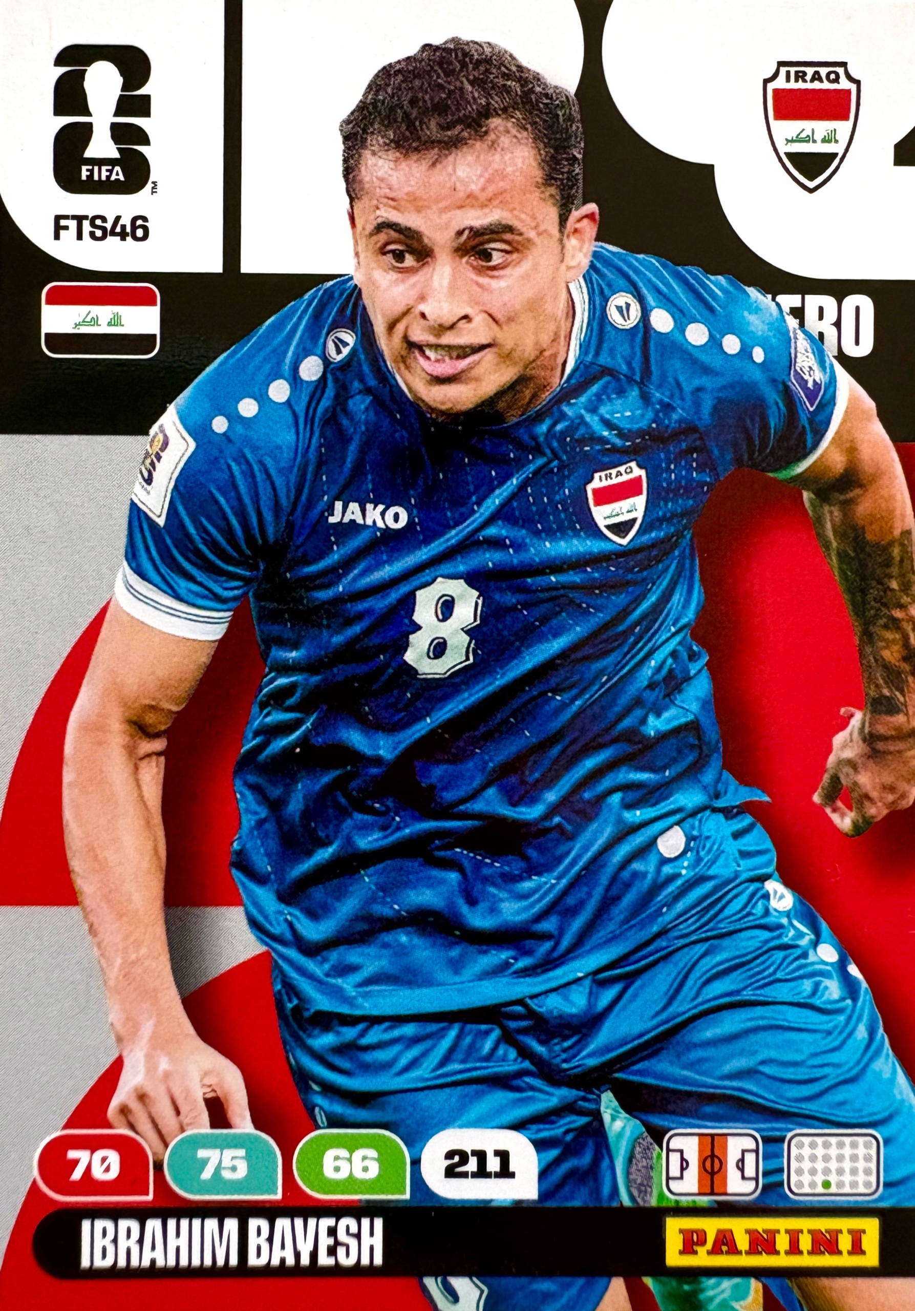 Fifa World Cup 2026 karta piłkarska Hero FTS46 Ibrahim Bayesh Irak