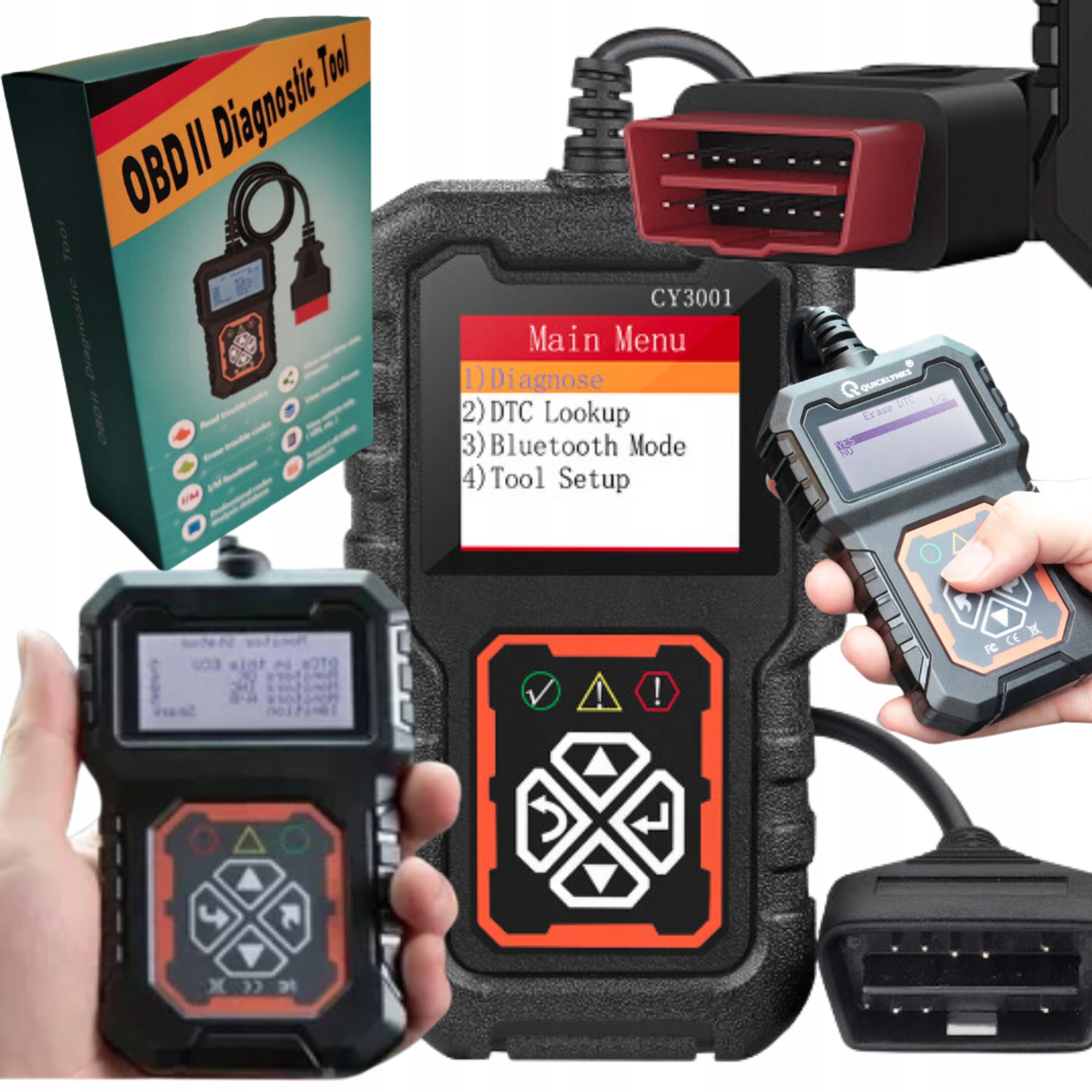 Tester Diagnostyczny Samochodowy Do Samochodow OBD2 Opakowanie Van Osobowy