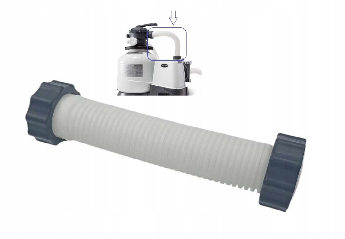 Originální krátká spojovací hadice pro pískovou pumpu 26648 26648GS Intex