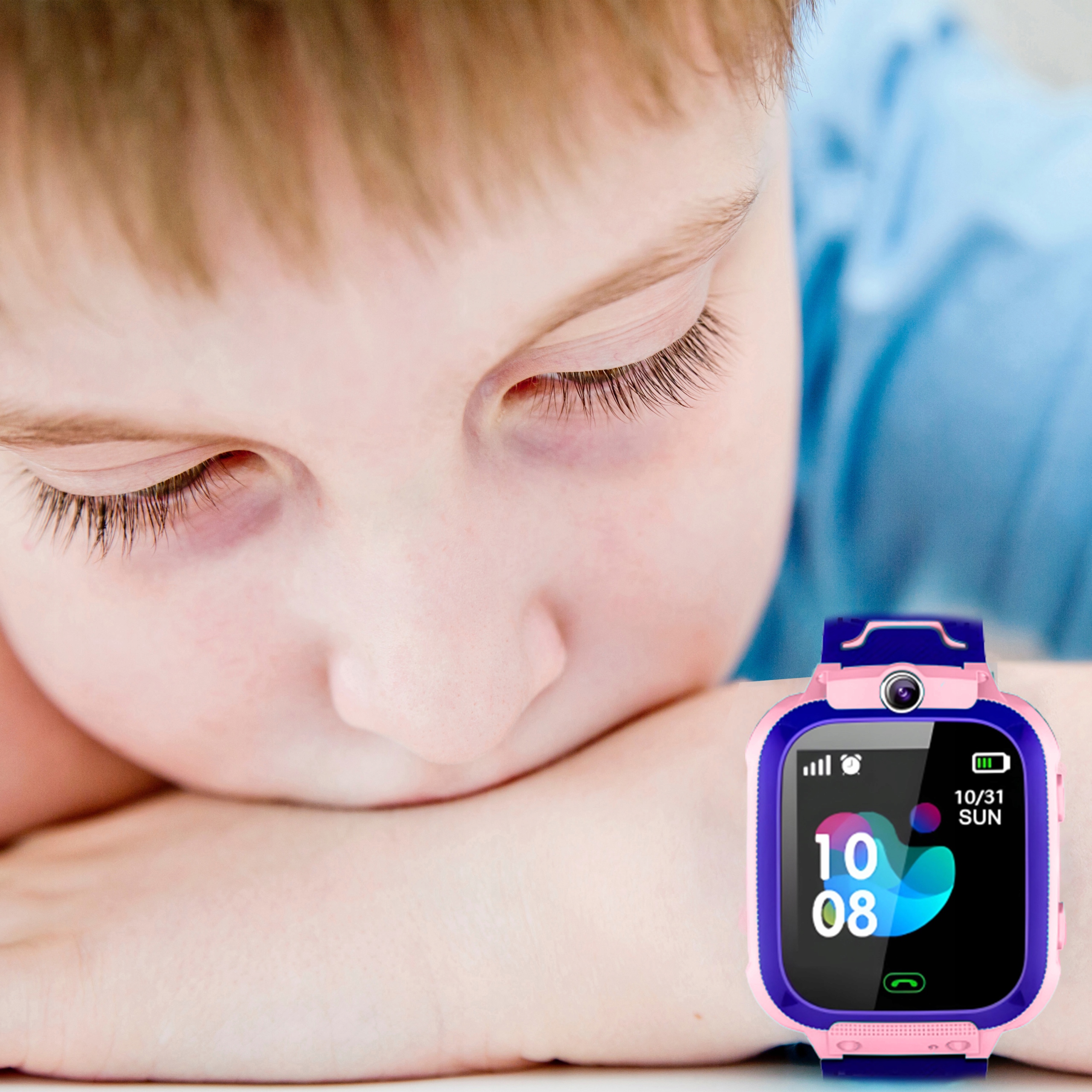 SMARTWATCH DLA DZIECI ZEGAREK GPS LOKALIZATOR SOS Czujniki krokomierz pulsometr wysokościomierz