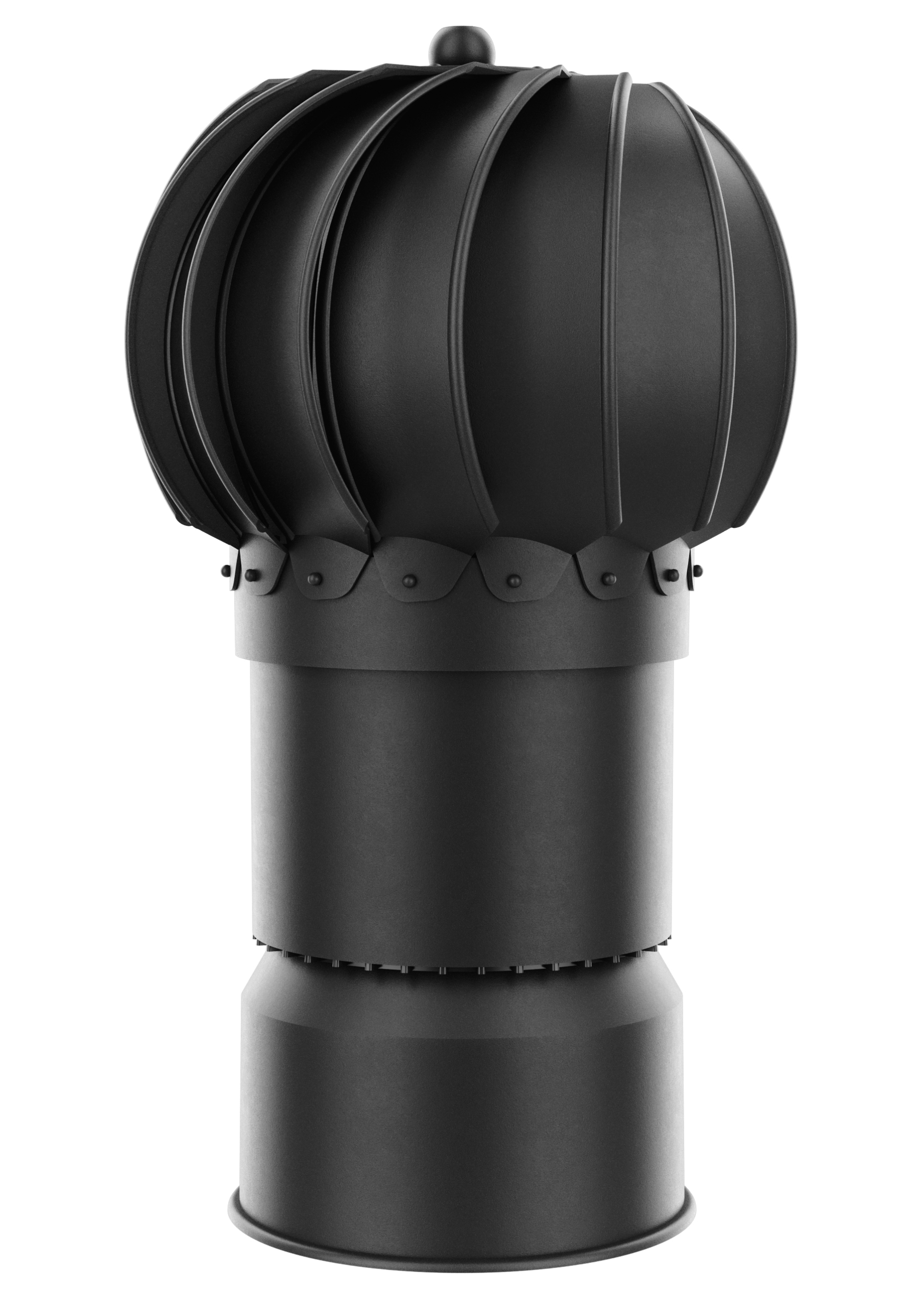 Rotační komínová vložka Kulová Černá Flatline