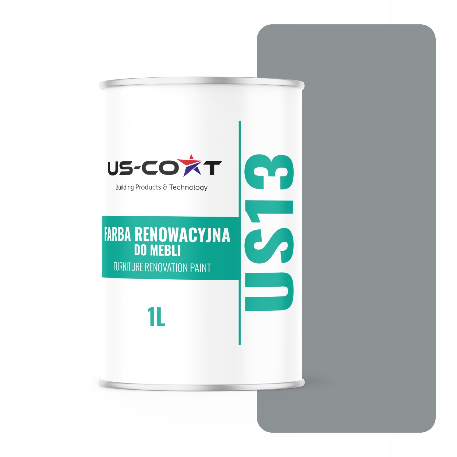 Barva Na Kuchyňský Nábytek Na Přední Straně Skříněk Mdf Barva Šedá RAL7045 Polomat 1L