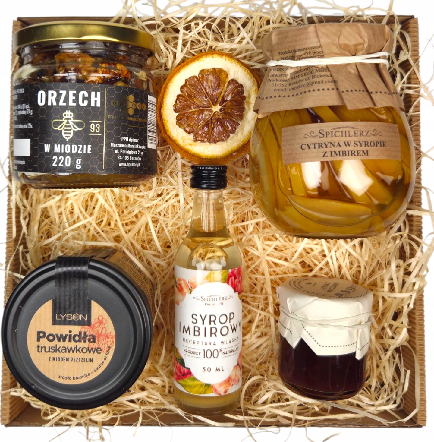 Levně Dárková Sada Pro Maminku Babičku Dědečka Med Sirup Zavařenina Dárek