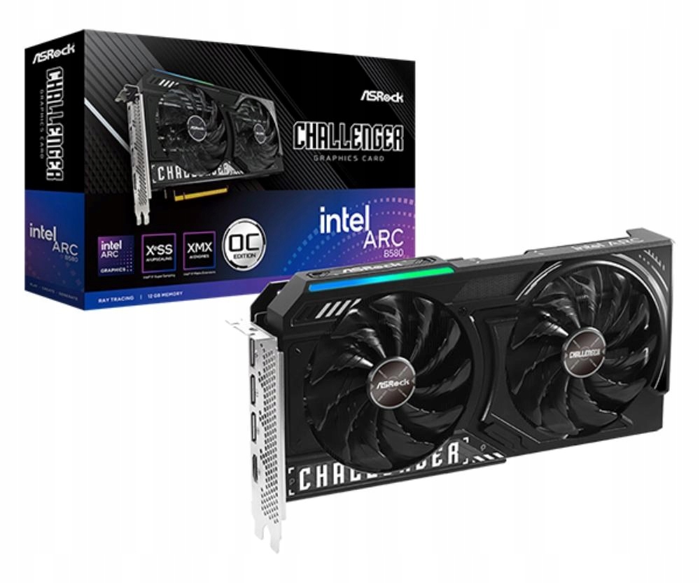 ASRock Vga Intel Arc B580 Challenger 12G Oc, Arc B580, 12GB GDDR6, …