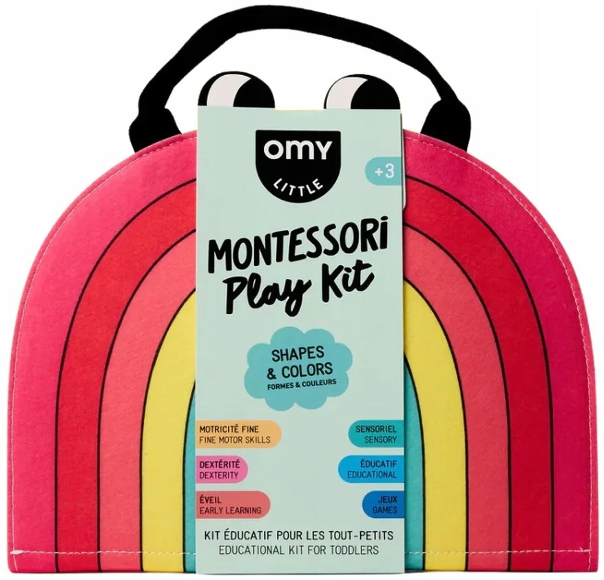 Omy Montessori Miękka Książka Książeczka Aktywizująca Kształty I