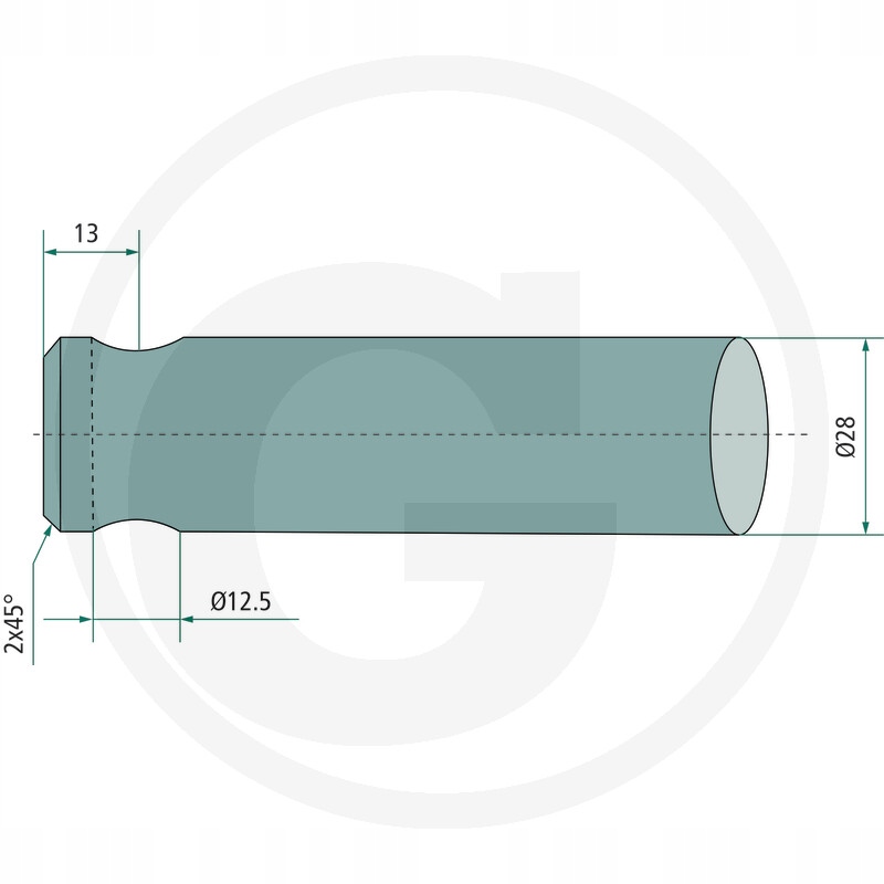 43004200000 - SHW зуб погрузчика изогнутый 440 мм