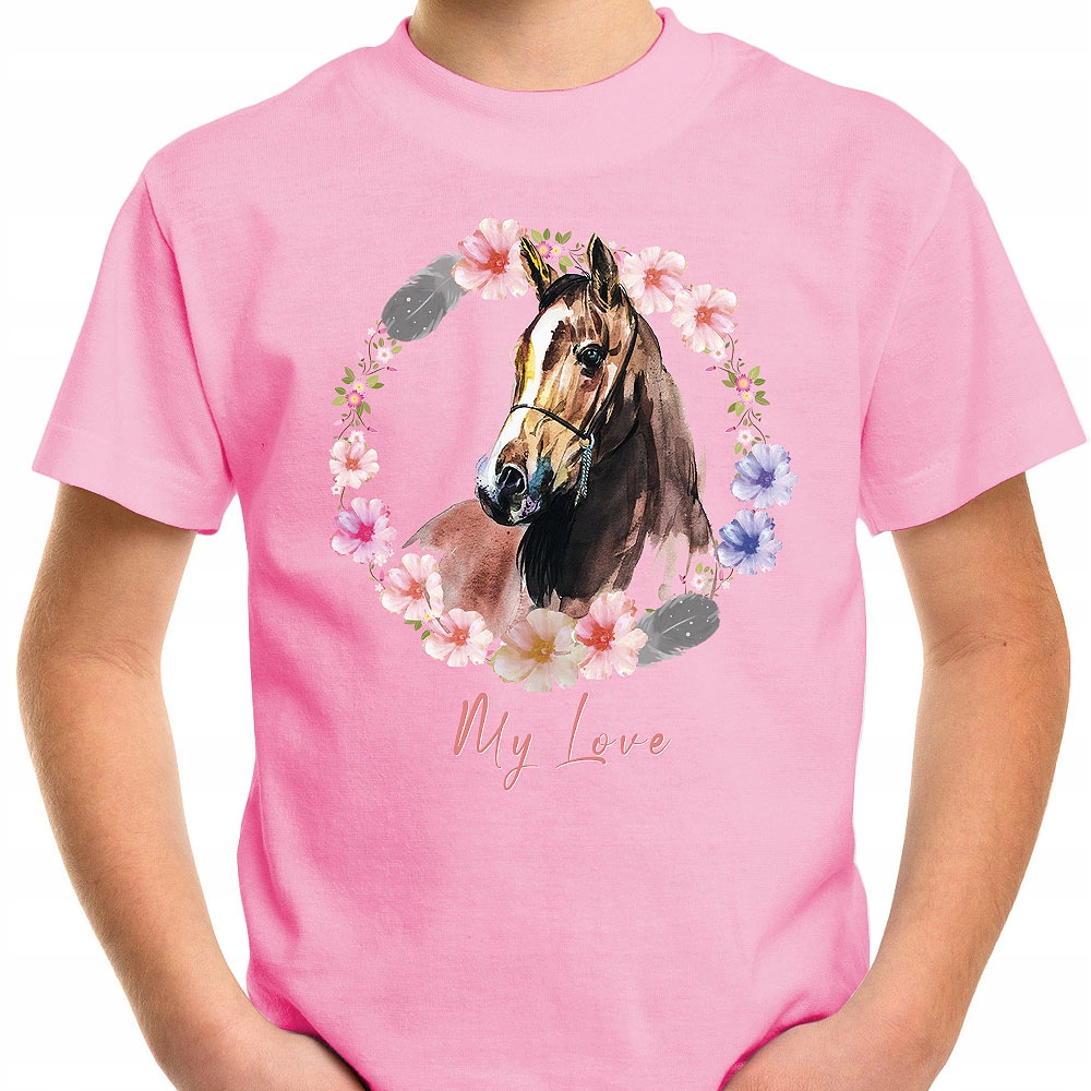 T-SHIRT KOSZULKA DLA DZIECKA KONIE 104 SUPER JAKOŚĆ