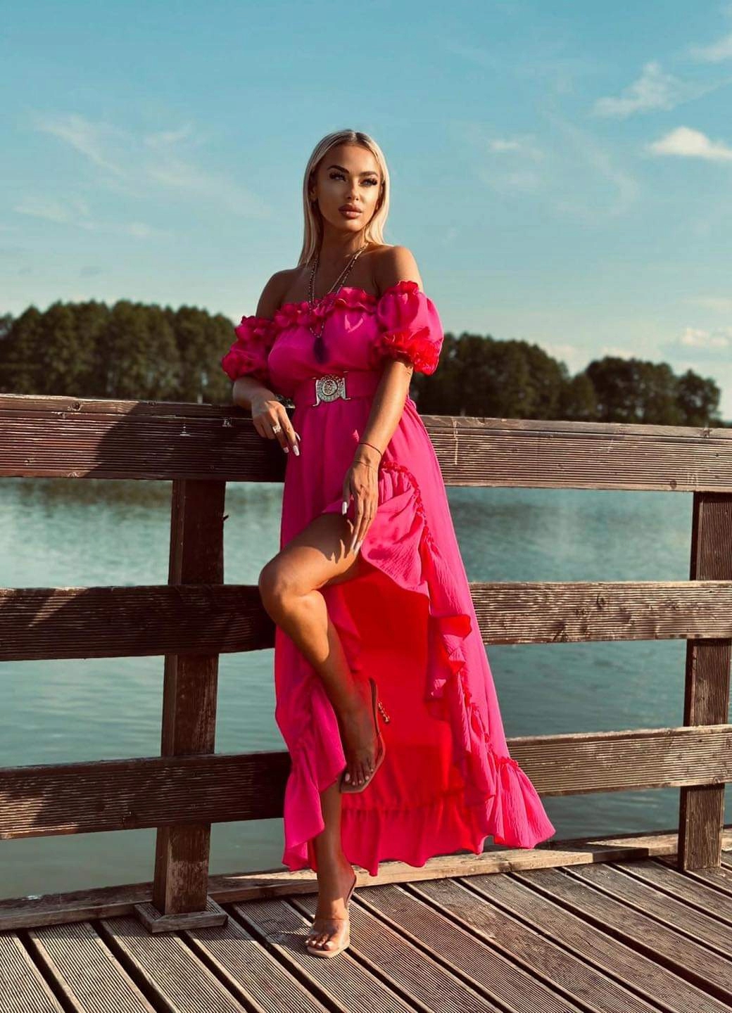 Šaty Růžová Španělská Marbella vel Xs/s