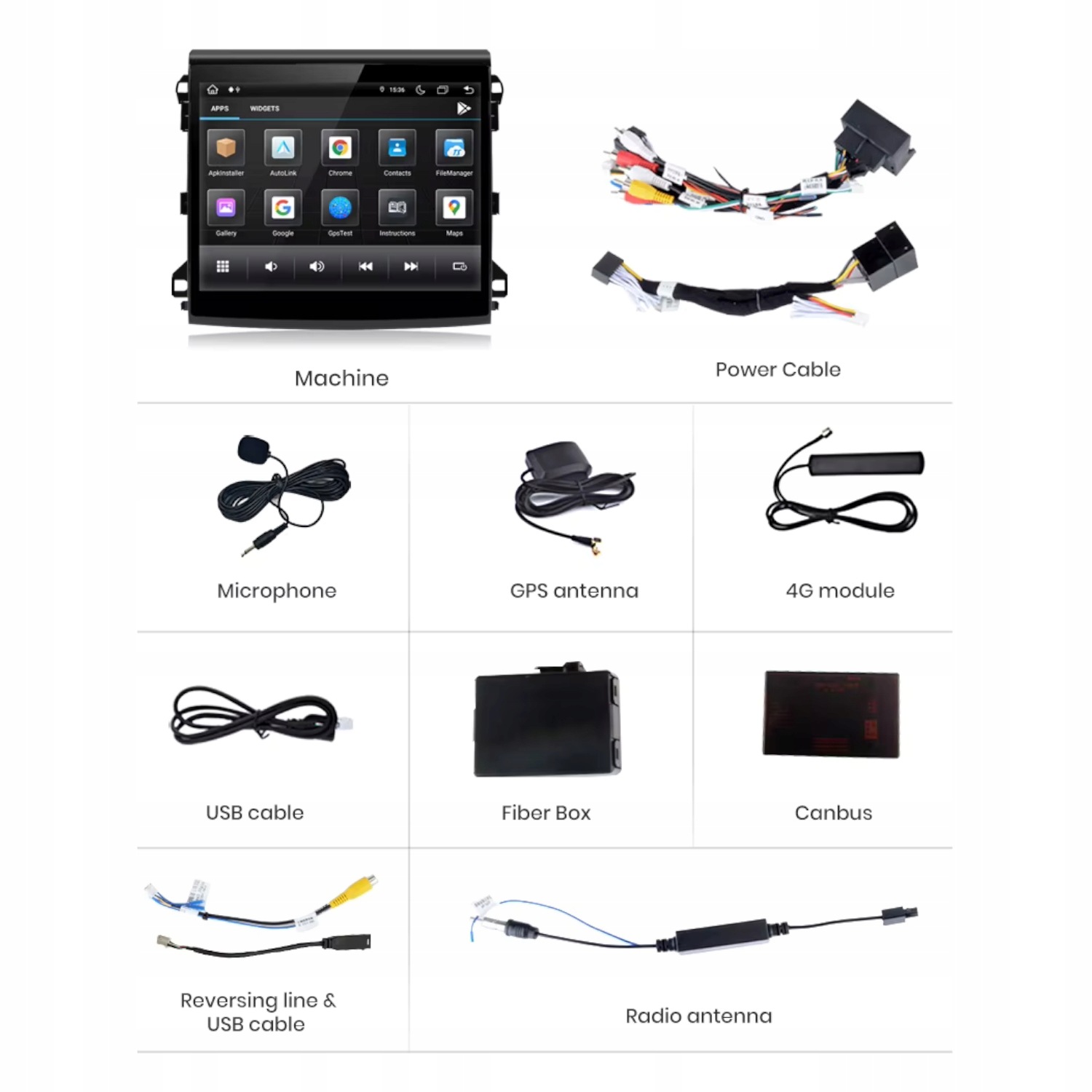 Radio Android do Porsche Cayenne (2011-2016) Android Auto Carplay 4+64 GB