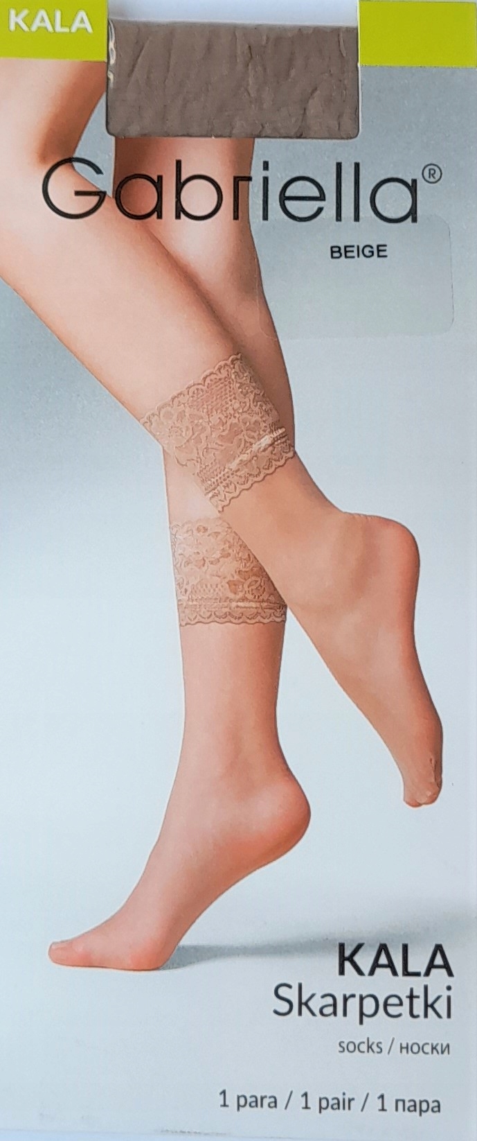 

Skarpetki Gabriella Kala koronka Beige