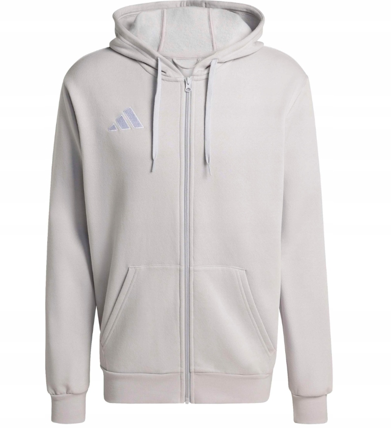Bavlněná mikina s kapucí Adidas Entrada 26 KF594 šedá vel. XL