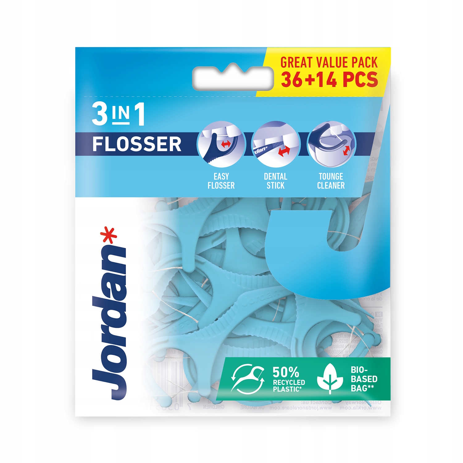 

Jordan Flosser 3in1 wykałaczki z nicią czyścikiem