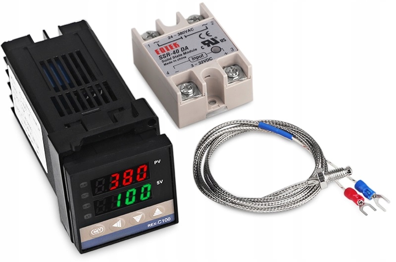 Regulátor teploty Pid Rex C100 Ssr termočlánek K