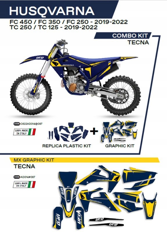 Sada Plastov A Nálepiek Husqvarna Tc 125/250 19-22; Fc 250/350/450 19