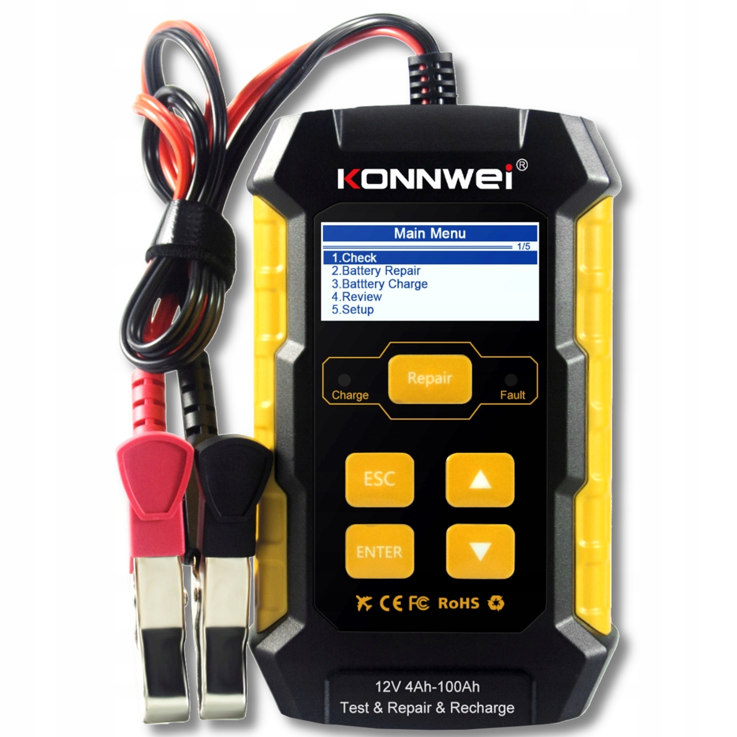 Digitální Tester Akumulátorů 12V Konnwei KW510
