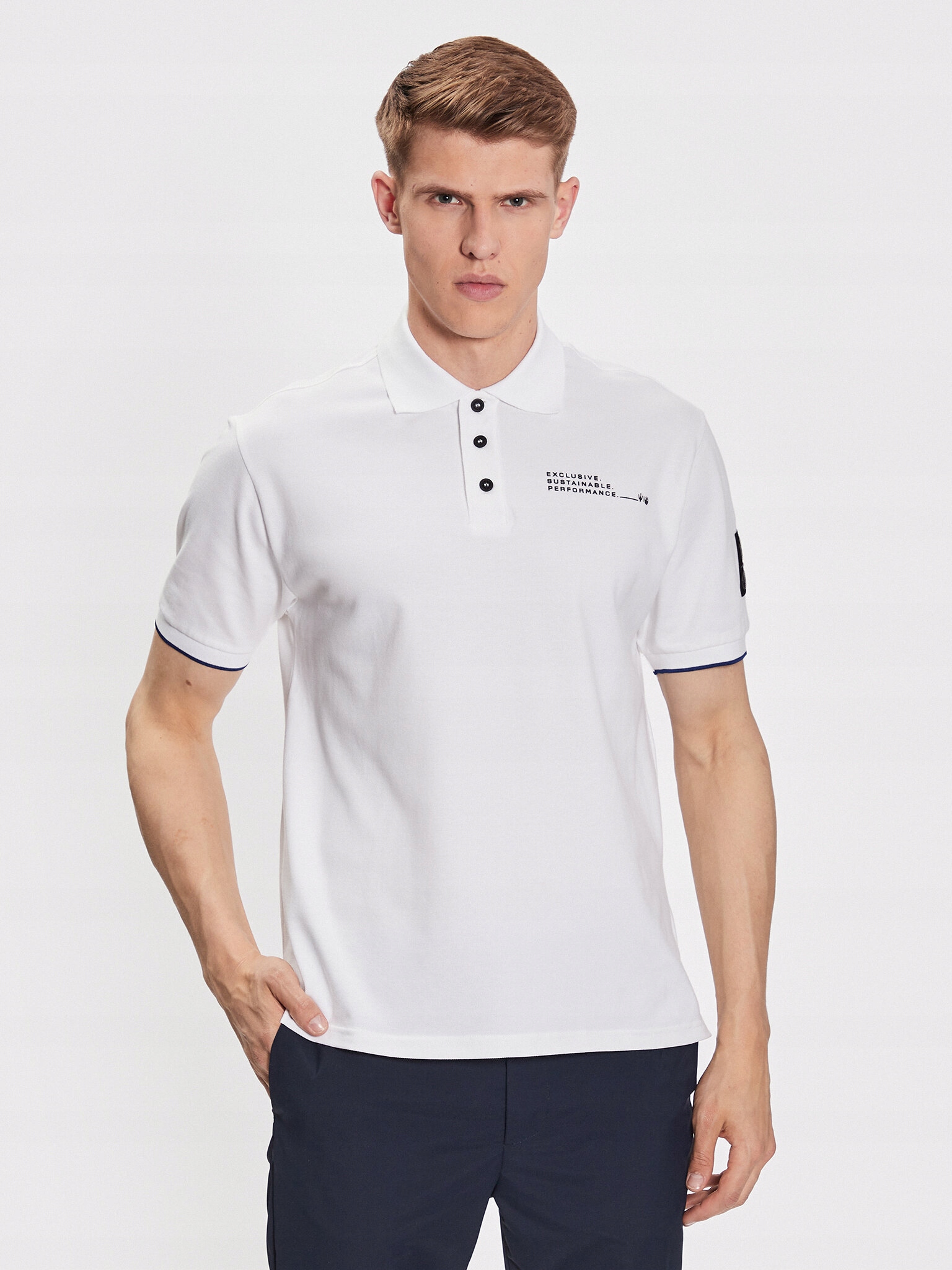 North Sails Polo Maserati 452027 Biały Regular Fit