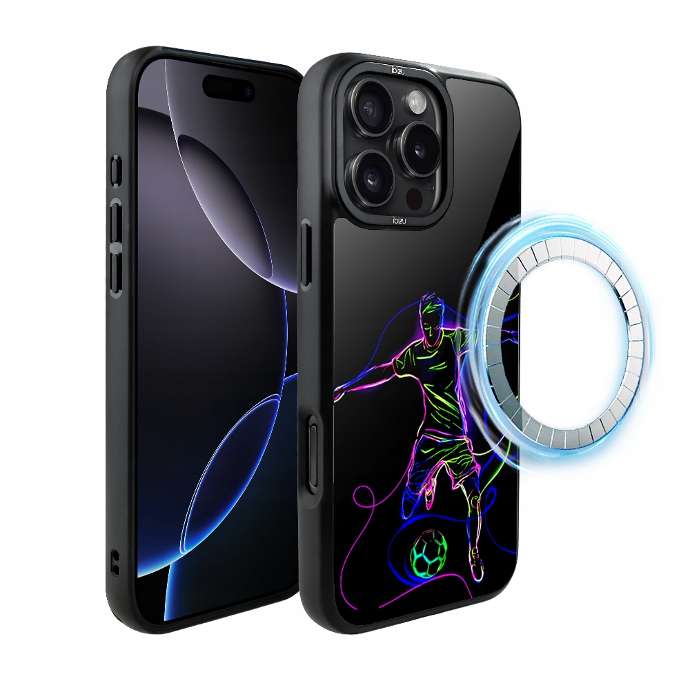 Pouzdro Ibizu DropGuard Matt pro iPhone 16 Pro Max s MagSafe, Síla fotbalu